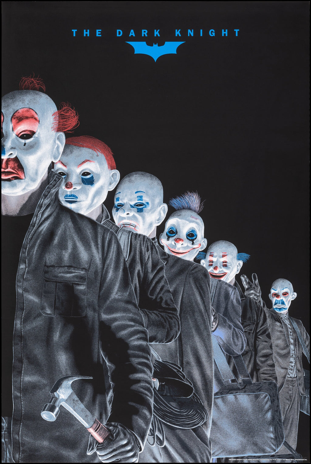 THE DARK KNIGHT – CHRISTOPHER NOLAN FILM (2008) – CHRISTIAN BALE – CULT BATMAN MOVIE POSTER – REPRODUCTION – POSTER HUB STUDIO – HQ