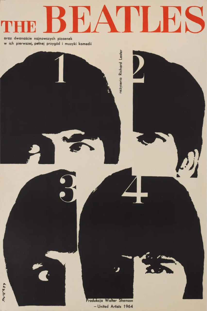 THE BEATLES – 1964 POP ART MOVIE POSTER