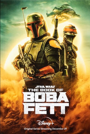 THE BOOK OF BOBA FETT (2021) – TEMUERA MORRISON – STAR WARS SCIENCE-FICTION SERIES POSTER – REPRODUCTION – POSTER HUB STUDIO – HQ