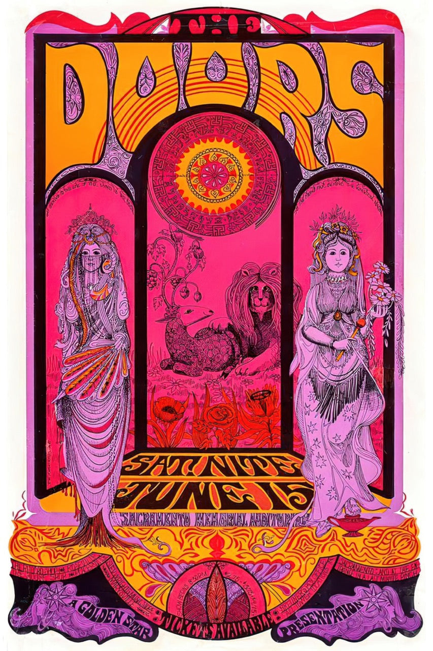 THE DOORS – SALVATION TUNIS PSYCHEDELIC POSTER GOLDEN GATE PARK