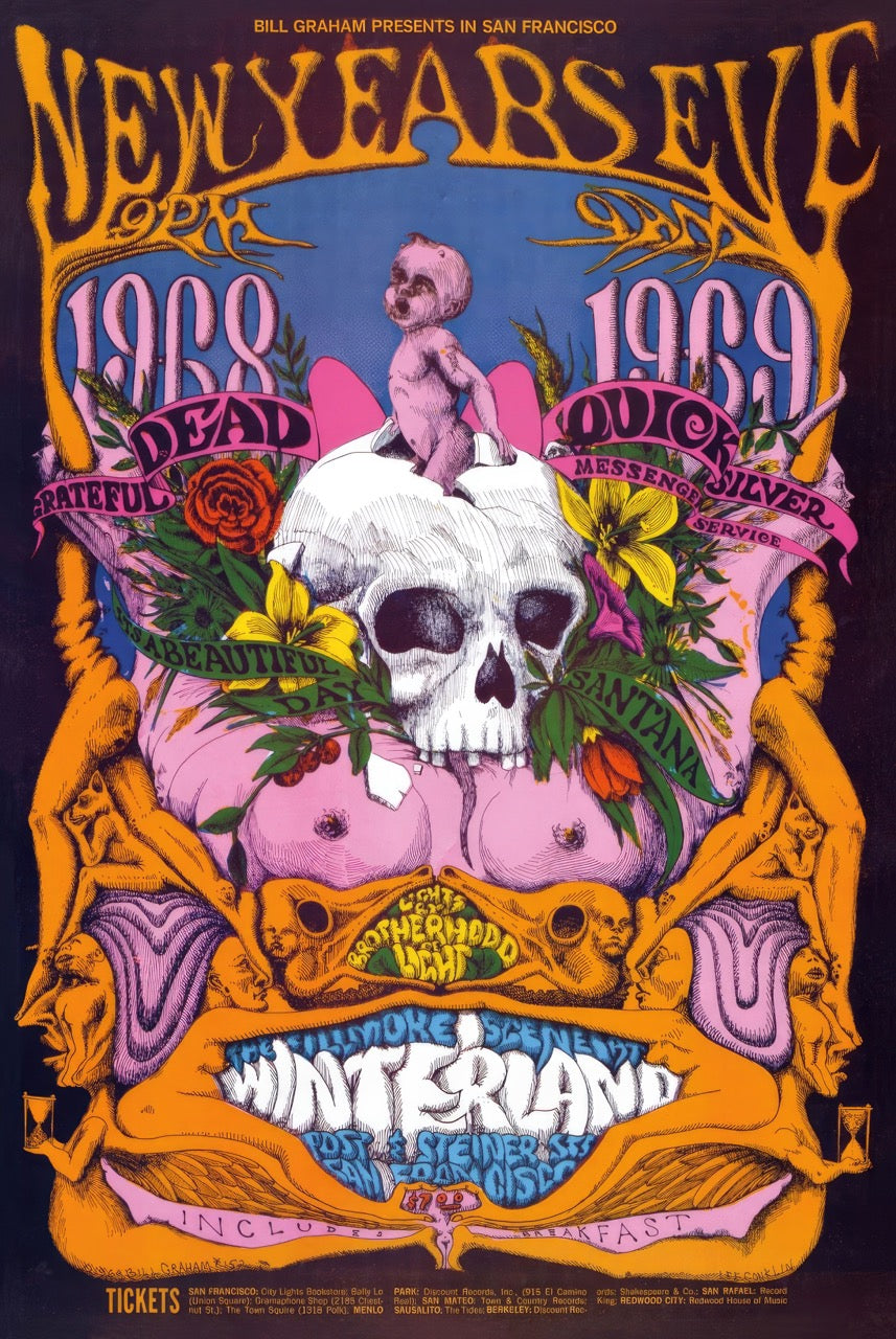 NEW YEAR’S EVE 1968–1969 WINTERLAND – GRATEFUL DEAD SANTANA FILLMORE