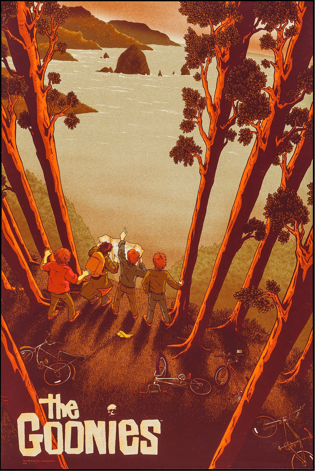 Affiche du film culte The Goonies (1985). Aventure mythique des années 80. Reproduction haute qualité – Poster Hub Studio.