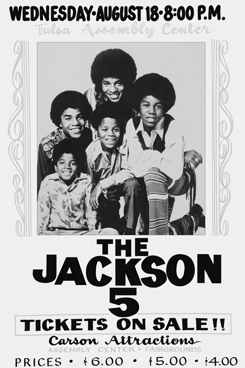 THE JACKSON 5 – TULSA ASSEMBLY CENTER CONCERT POSTER