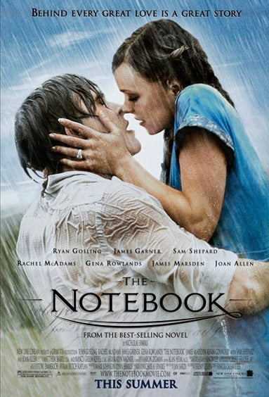 N’OUBLIE JAMAIS – THE NOTEBOOK – FILM (2004) – RYAN GOSLING – RACHEL MCADAMS – FILM ROMANCE DRAME – AFFICHE CINÉMA – REPRODUCTION – POSTER HUB STUDIO – HQ