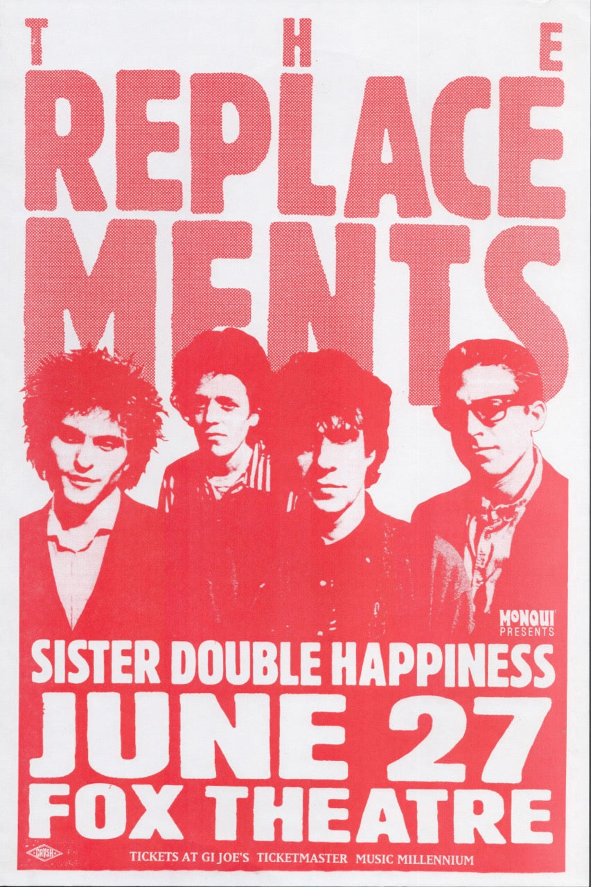 THE REPLACEMENTS – FOX THEATRE JUNE 27 CONCERT POSTER