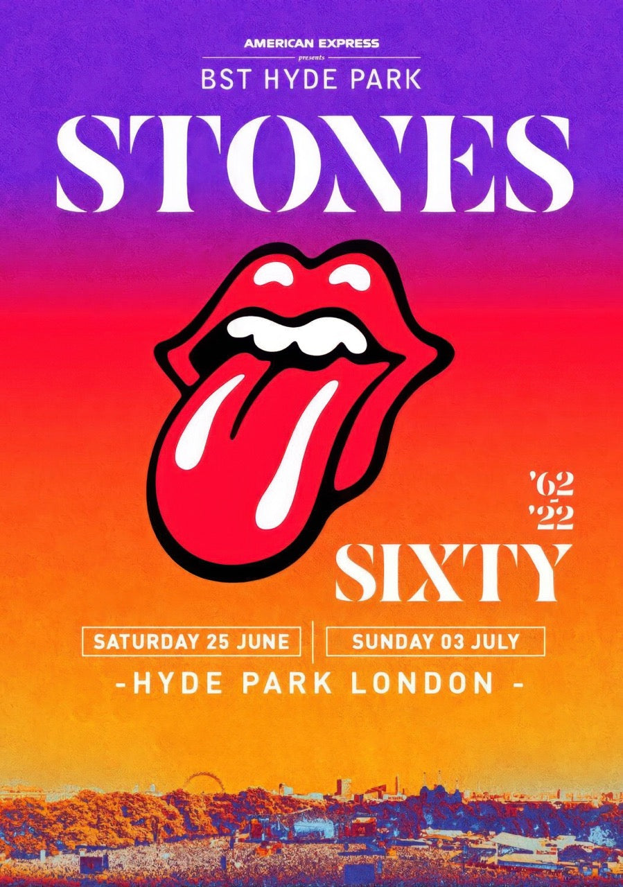 THE ROLLING STONES – BST HYDE PARK LONDON 2022 SIXTY ANNIVERSARY
