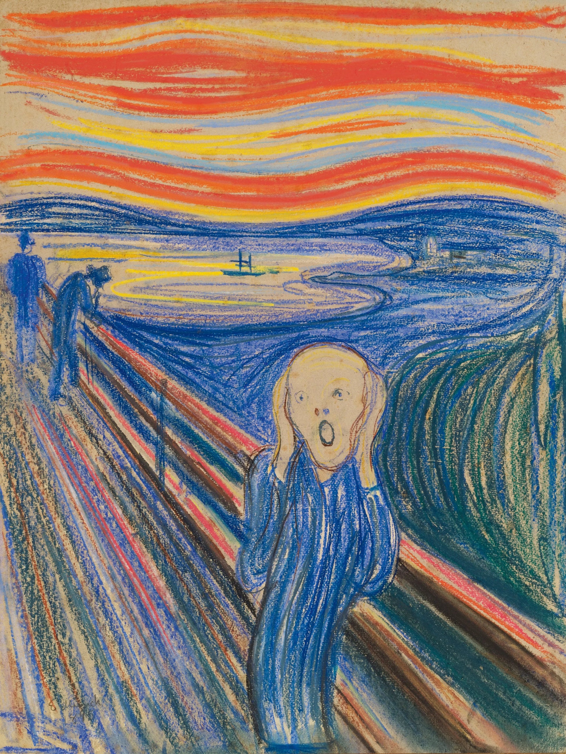 SCREAM PASTEL VINCENT VAN GOGH VINTAGE ART POSTER HQ