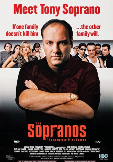 THE SOPRANOS – SEASON 1 (1999) – JAMES GANDOLFINI – CRIME DRAMA SERIES POSTER – REPRODUCTION – POSTER HUB STUDIO – HQ
