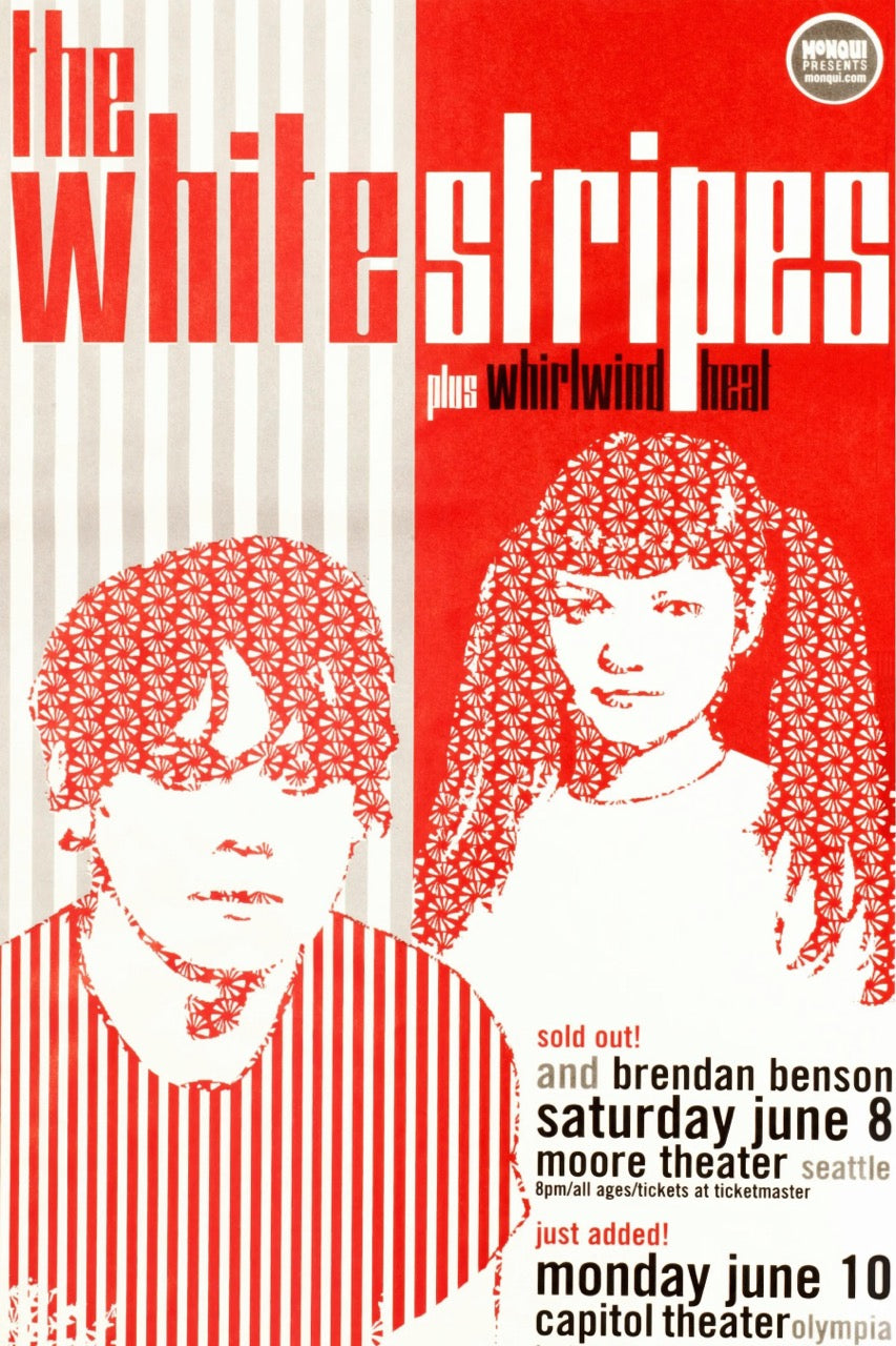 THE WHITE STRIPES IN CONCERT – SEATTLE & OLYMPIA MOORE THEATER POSTER