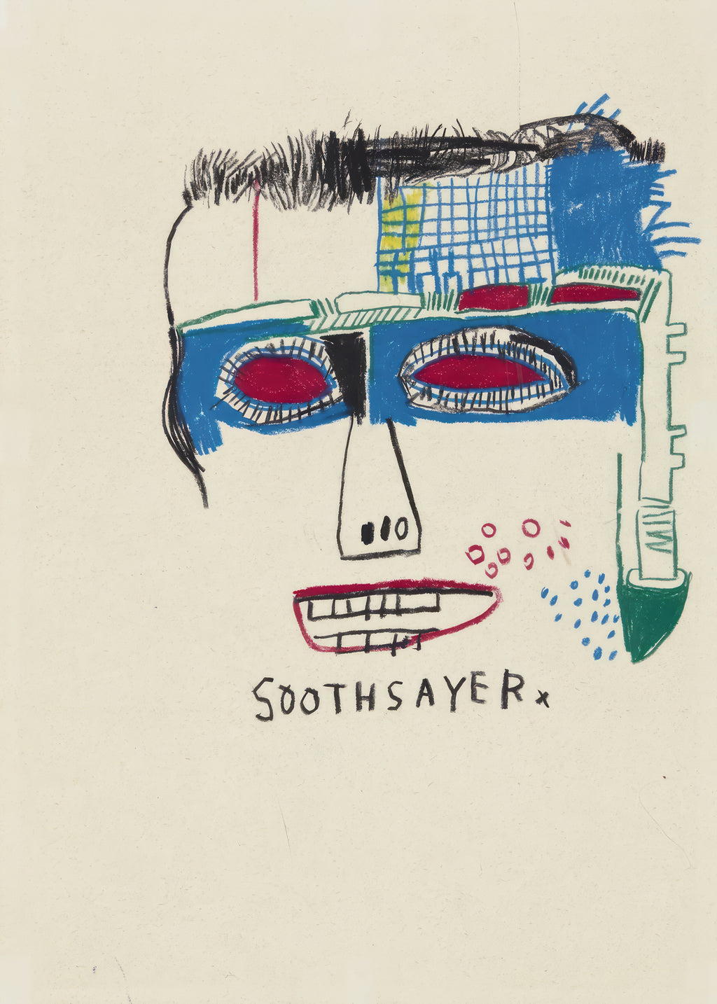 PORTRAIT NÉO-EXPRESSIONNISTE – VISAGE ABSTRAIT “SOOTHSAYER”