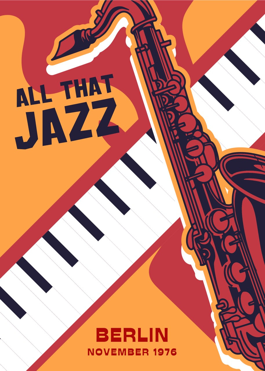 JAZZ MONTREUX FESTIVAL 1984 – POSTER MUSICAL VINTAGE RÉTRO