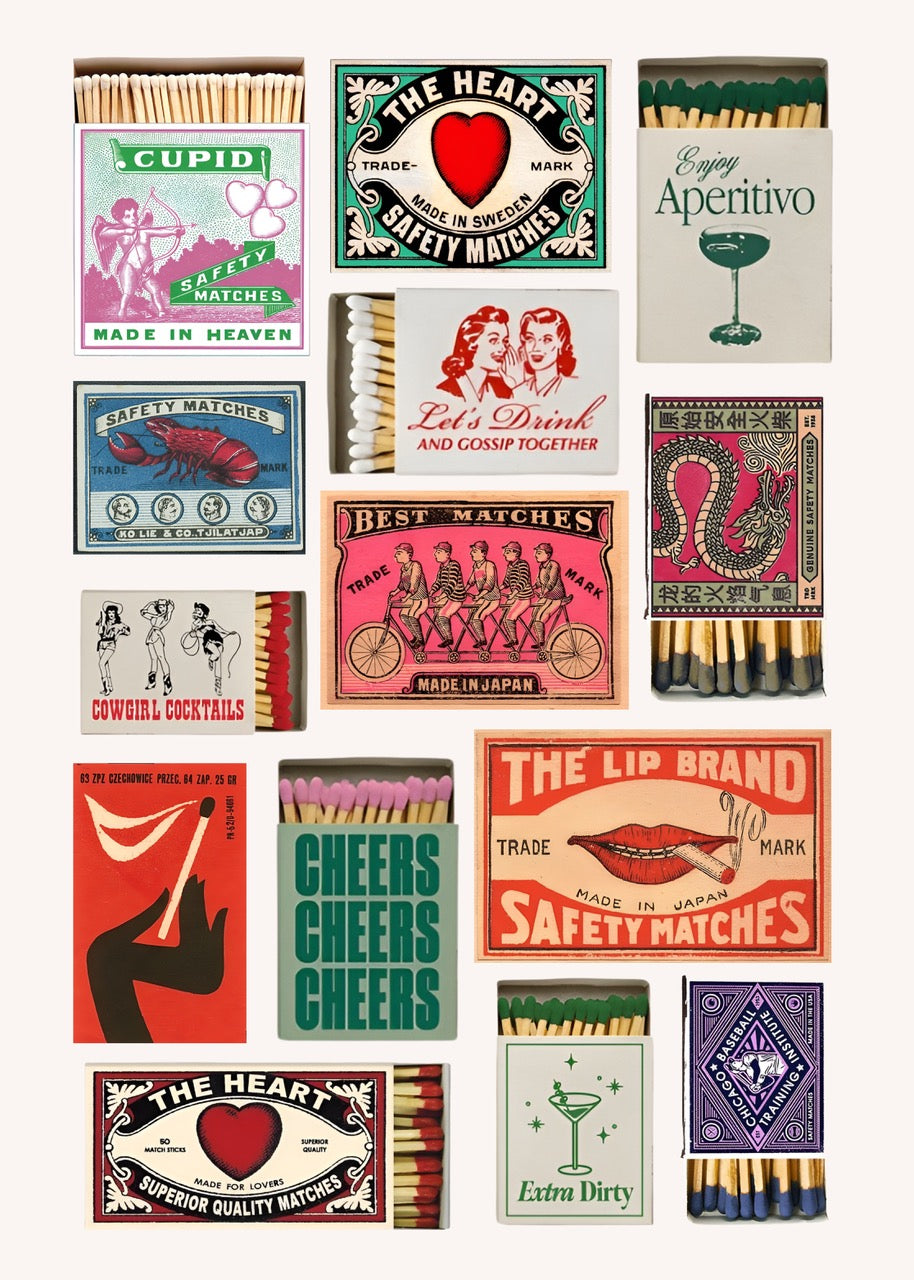 VINTAGE MATCHES POSTER HUB STUDIO | HQ