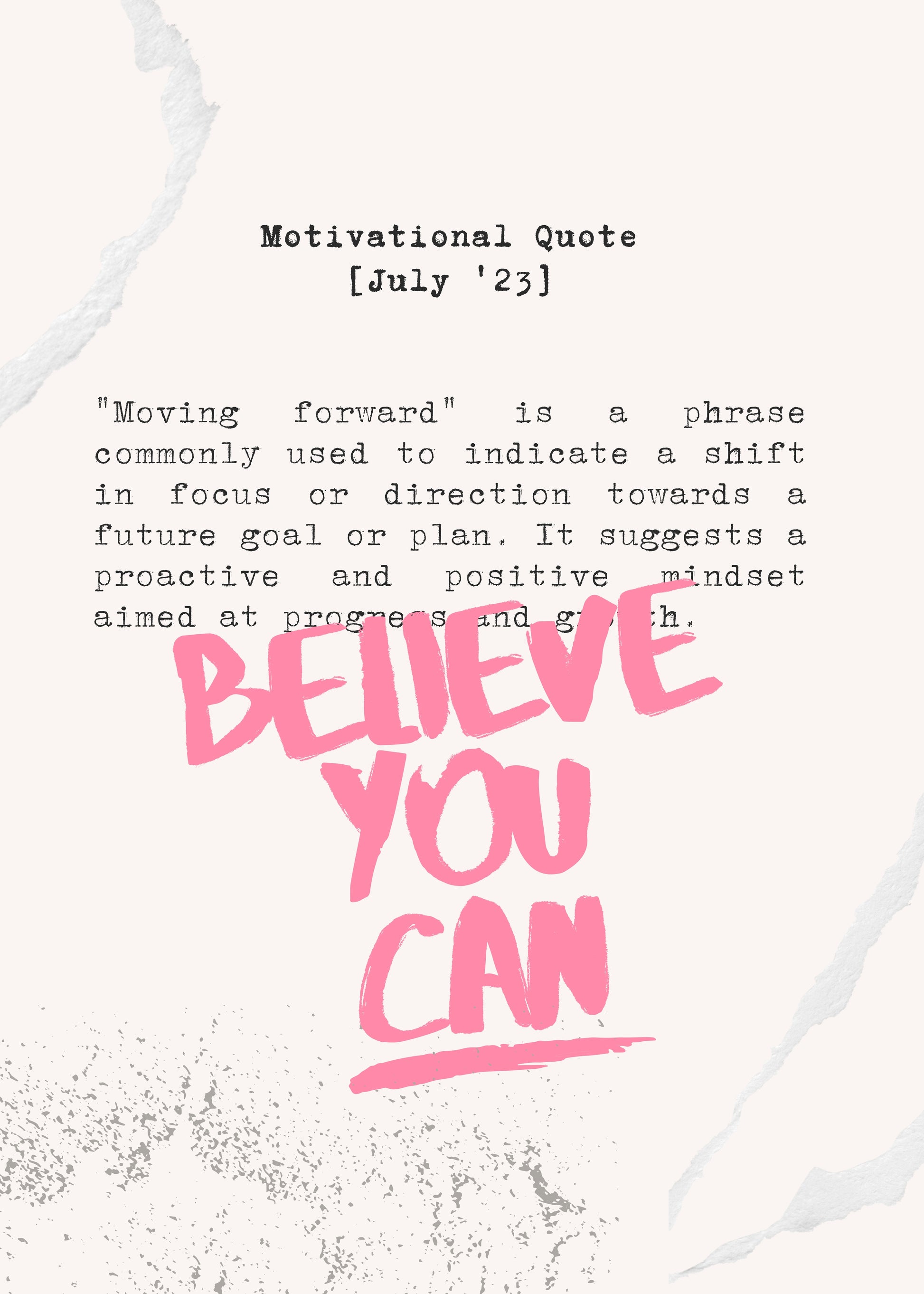 MOTIVATION BELIEVE YOU CAN POSTER HUB STUDIO RÉTRO | HQ