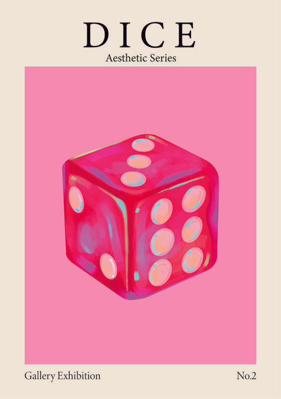 DICE AESTHETIC POSTER HUB STUDIO RÉTRO | HQ