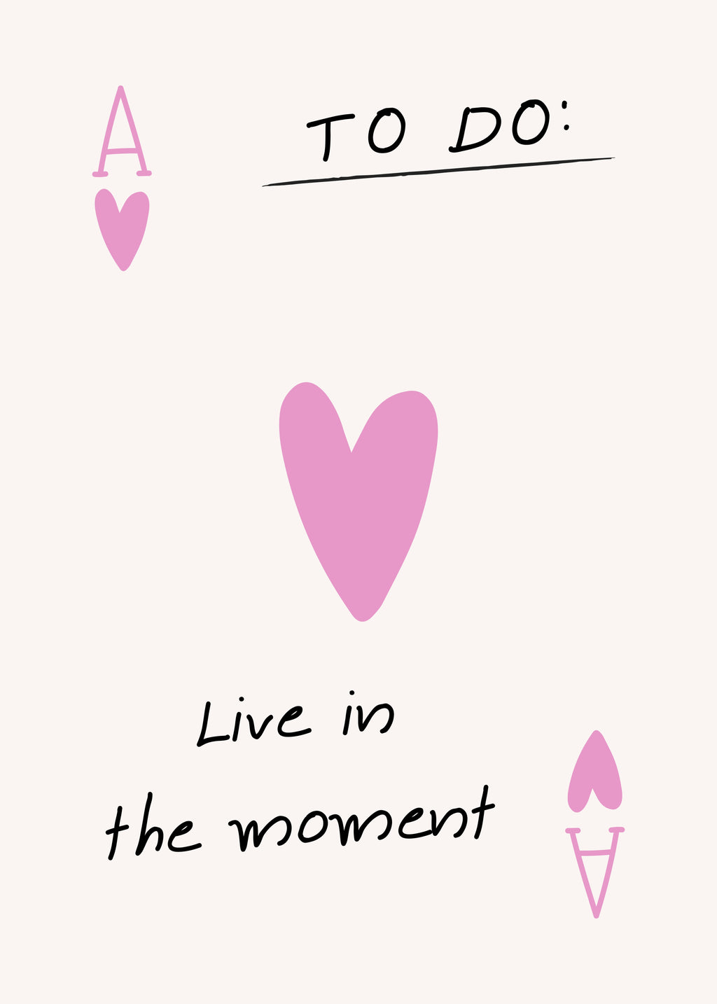TO DO: LIVE IN THE MOMENT – AFFICHE MINIMALISTE & POSITIVE POSTER HUB STUDIO RÉTRO | HQ