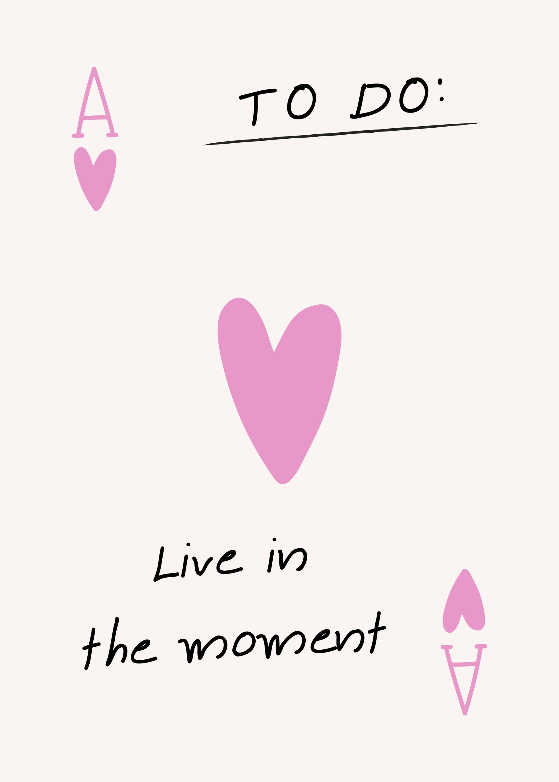 TO DO: LIVE IN THE MOMENT – AFFICHE MINIMALISTE & POSITIVE POSTER HUB STUDIO RÉTRO | HQ