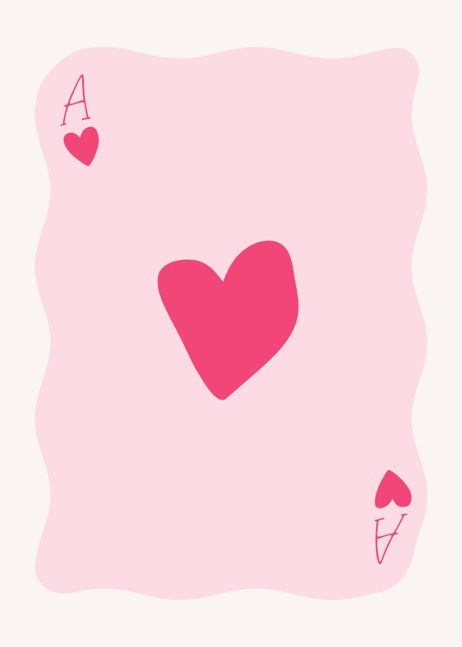 AS DE CŒUR MINIMALISTE – AFFICHE AMOUR MODERNE POSTER HUB STUDIO RÉTRO | HQ