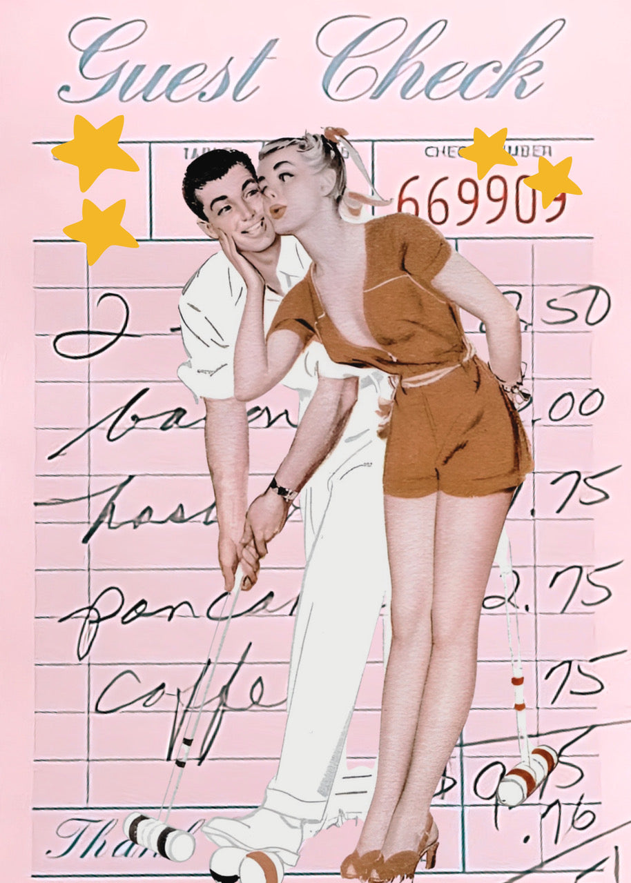 AMOUR RÉTRO – COUPLE VINTAGE POP ART POSTER HUB STUDIO RÉTRO | HQ
