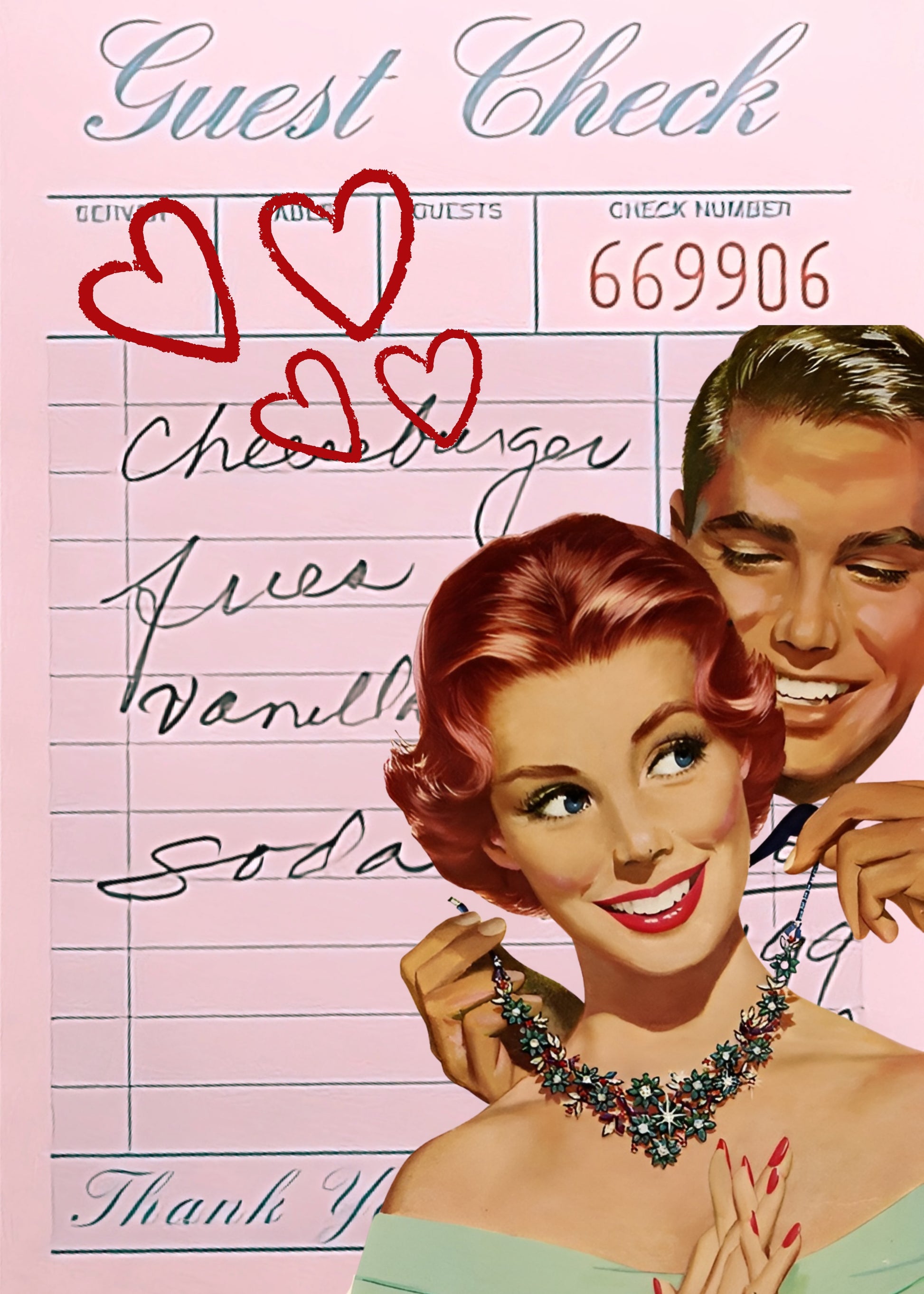 “GUEST CHECK” – AMOUR RÉTRO & GLAMOUR VINTAGE POSTER HUB STUDIO RÉTRO | HQ