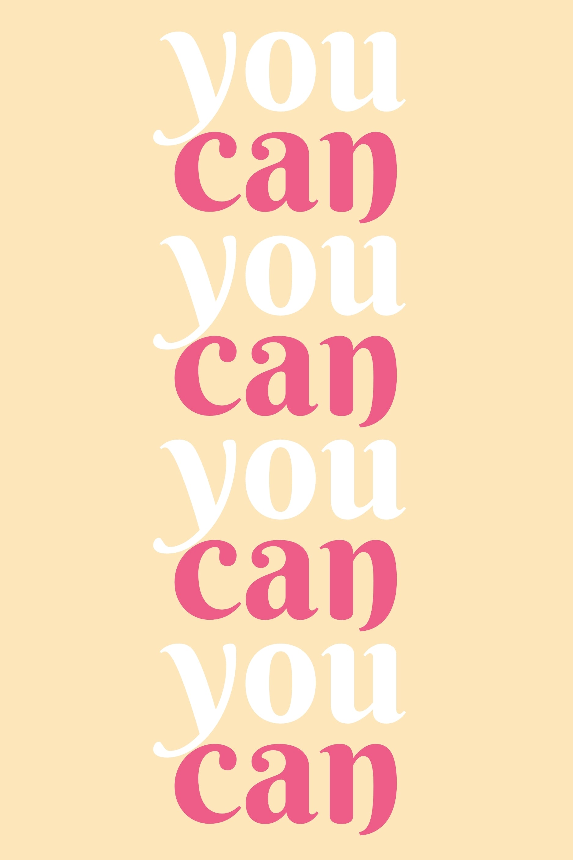 AFFICHE YOU CAN YOU CAN YOU CAN MOTIVATION POSTER HUB STUDIO RÉTRO, HQ