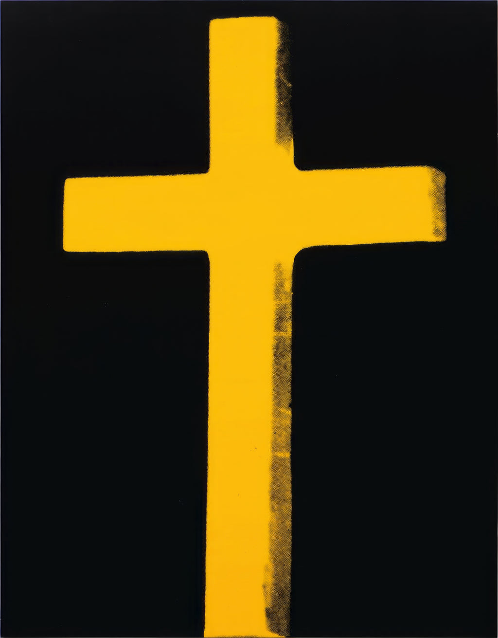 YELLOW CROSS MINIMALIST POSTER POSTER HUB STUDIO RÉTRO, HQ