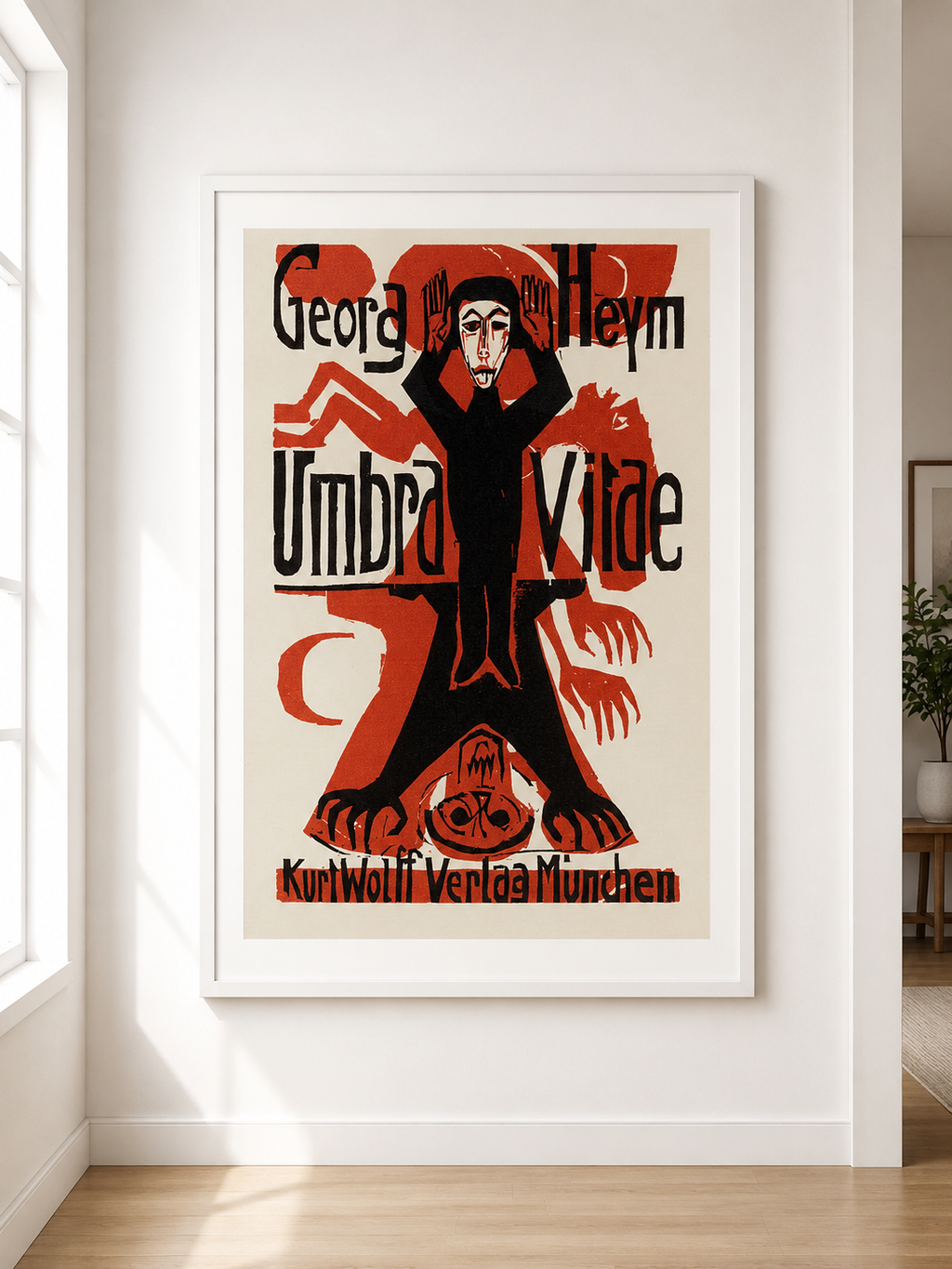 “UMBRA VITAE” DE GEORG HEYM – IMPRESIÓN VINTAGE ALEMANA