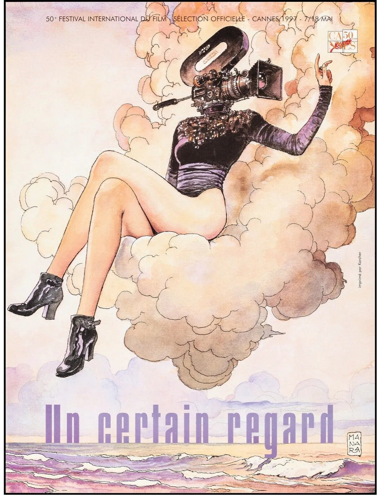 UN CERTAIN REGARD, CAMERA, FESTIVAL DE CANNES, 1997, REPRO AFFICHE CINEMA