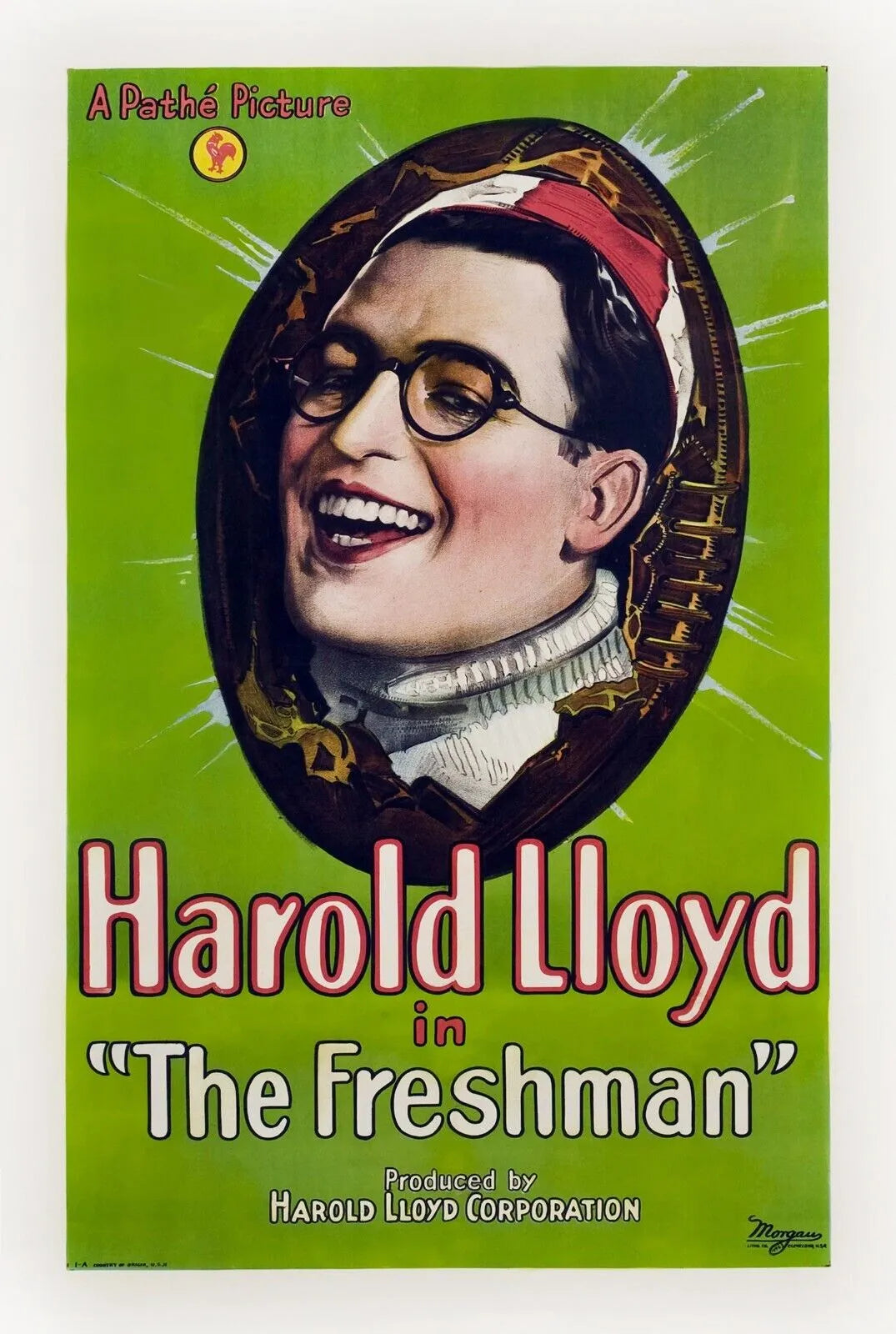 LONG LIVE SPORT! HAROLD LLOYD, FRED NEWMEYER, 1925, REPRO VINTAGE CINEMA POSTER