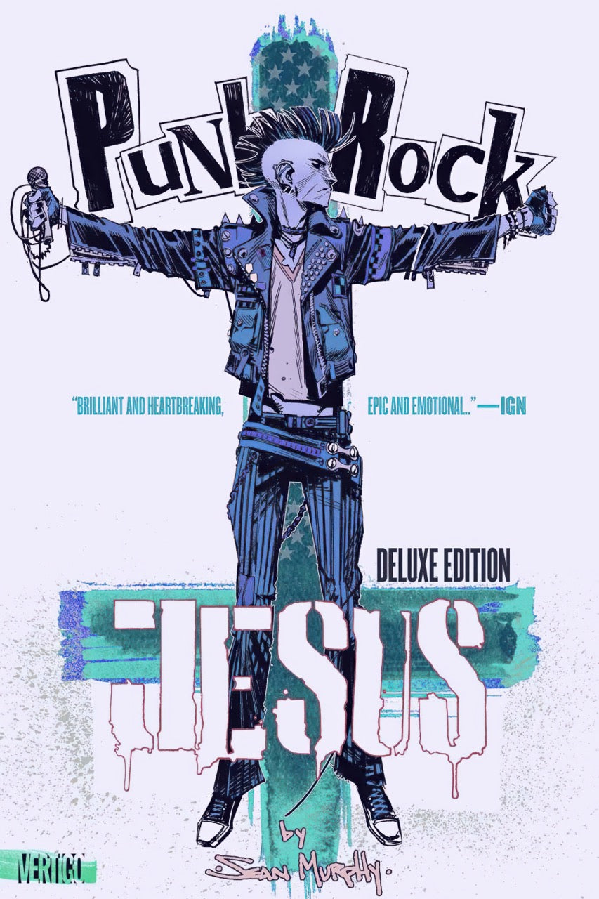 poster punk rock jesus affiche bd rock alternative decoration murale vintage