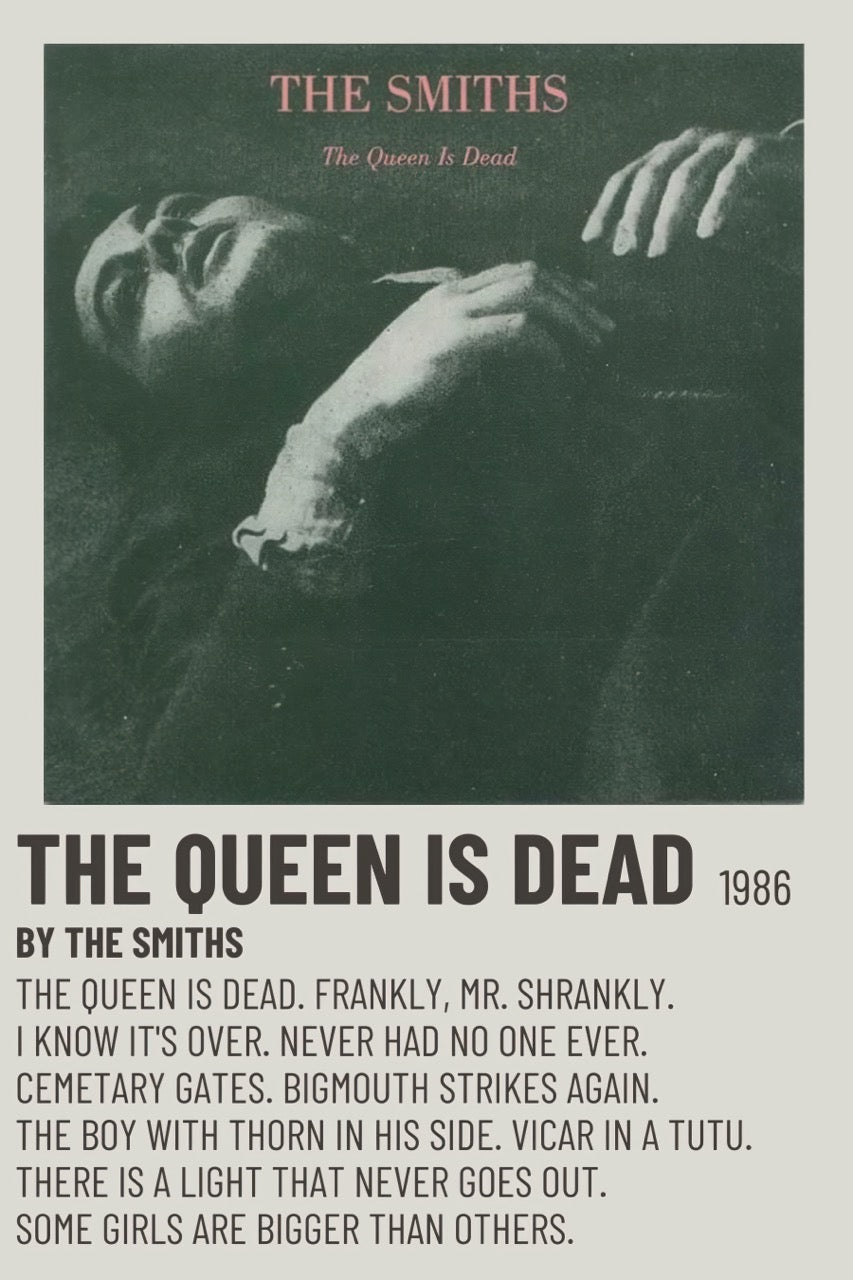 THE SMITHS THE QUEEN IS DEAD 1986 POSTER INDIE ROCK