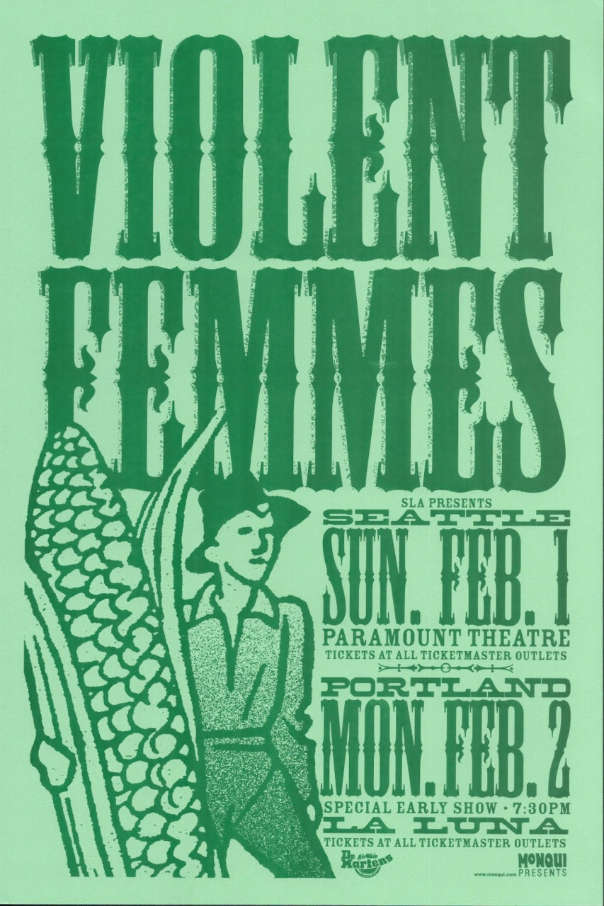 VIOLENT FEMMES – VINTAGE INDIE ROCK CONCERT POSTER