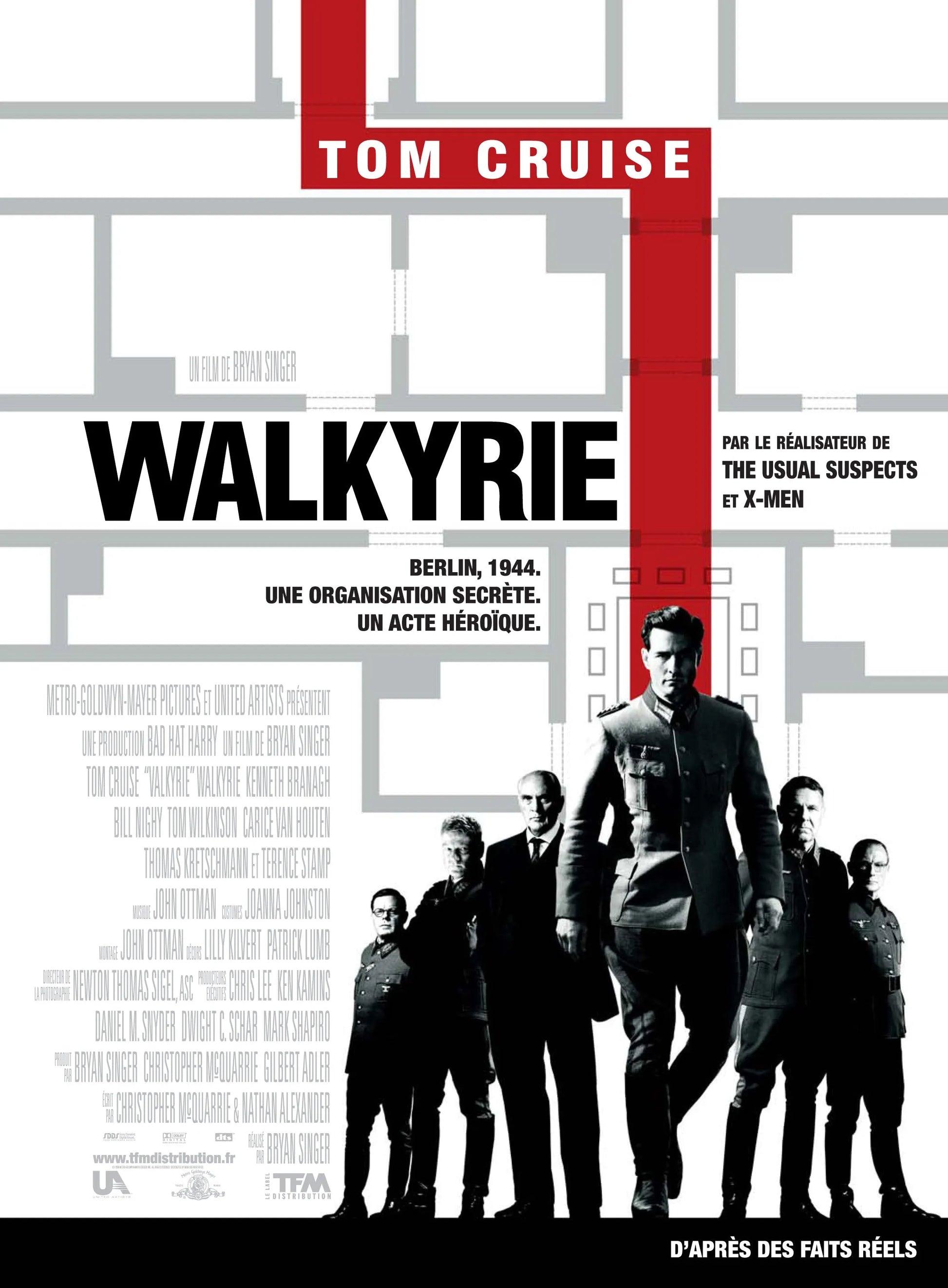 WALKYRIE- TOM CRUISE –2008 - REPRO MOVIE POSTER, VINTAGE, HQ