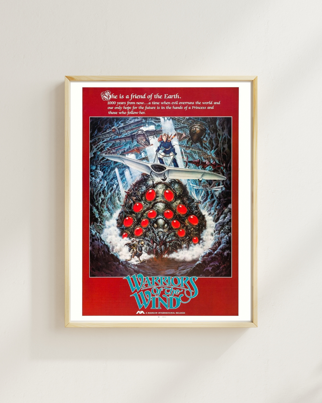 WARRIOR OF THE WIND, NAUSICAA OF THE VALLEY OF THE WIN, 1984, REPRO AFFICHE CINEMA & SUR TOILE HQ