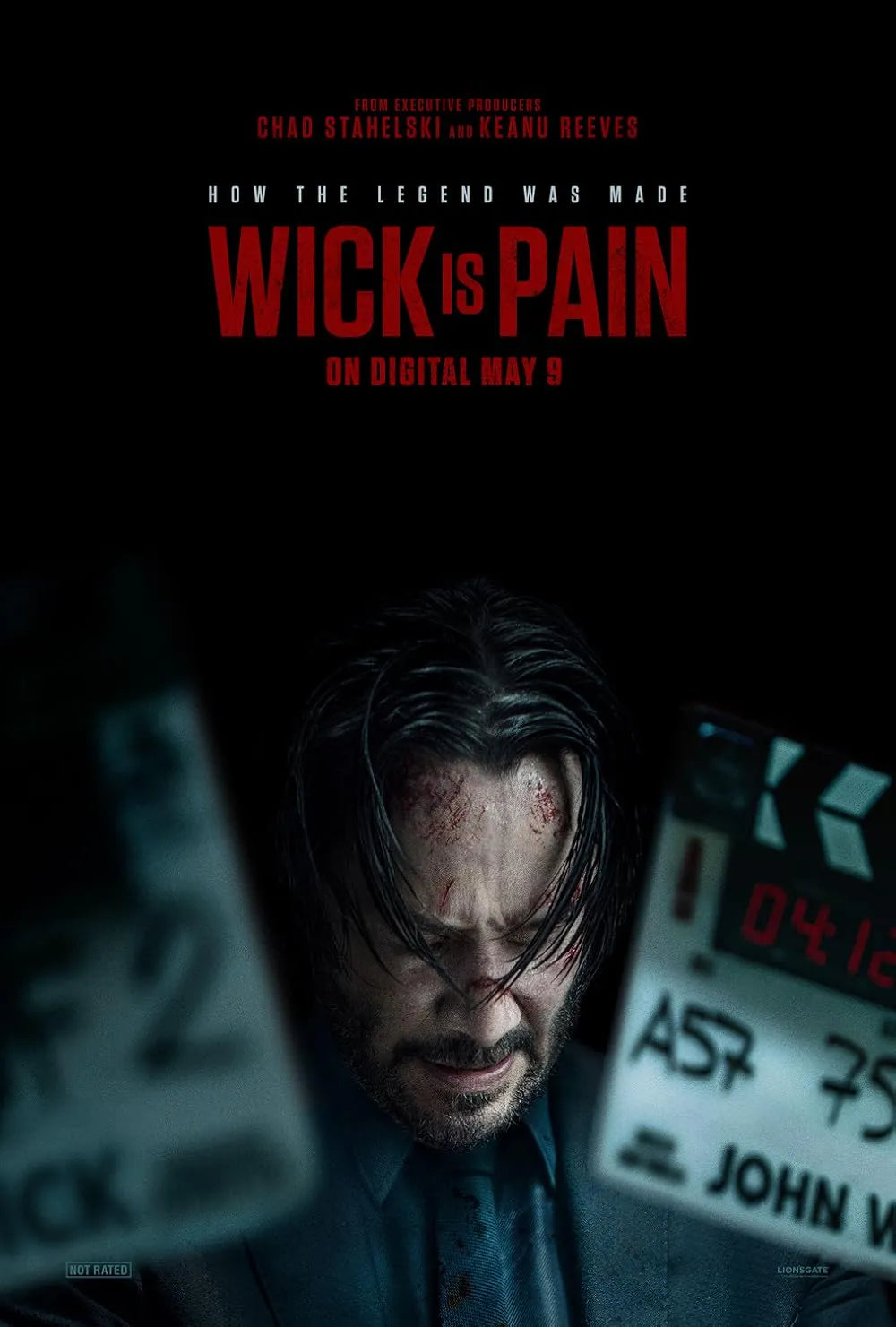 WICK IS PAIN – AFFICHE VINTAGE CINÉMA RÉTRO, 2023, KEANU REEVES