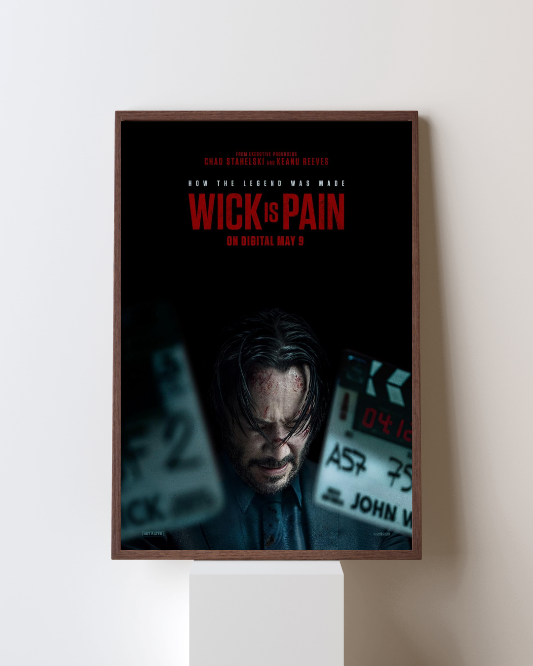WICK IS PAIN, Keanu Reeves, Michael Nyqvist, Alfie Allen, MOVIE POSTER HQ JOHN WICK, 2014