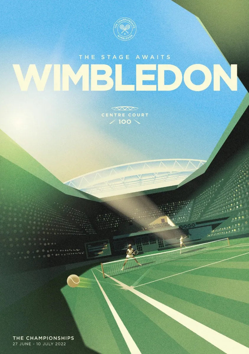 WIMBLEDON REPRO POSTER HUB STUDIO