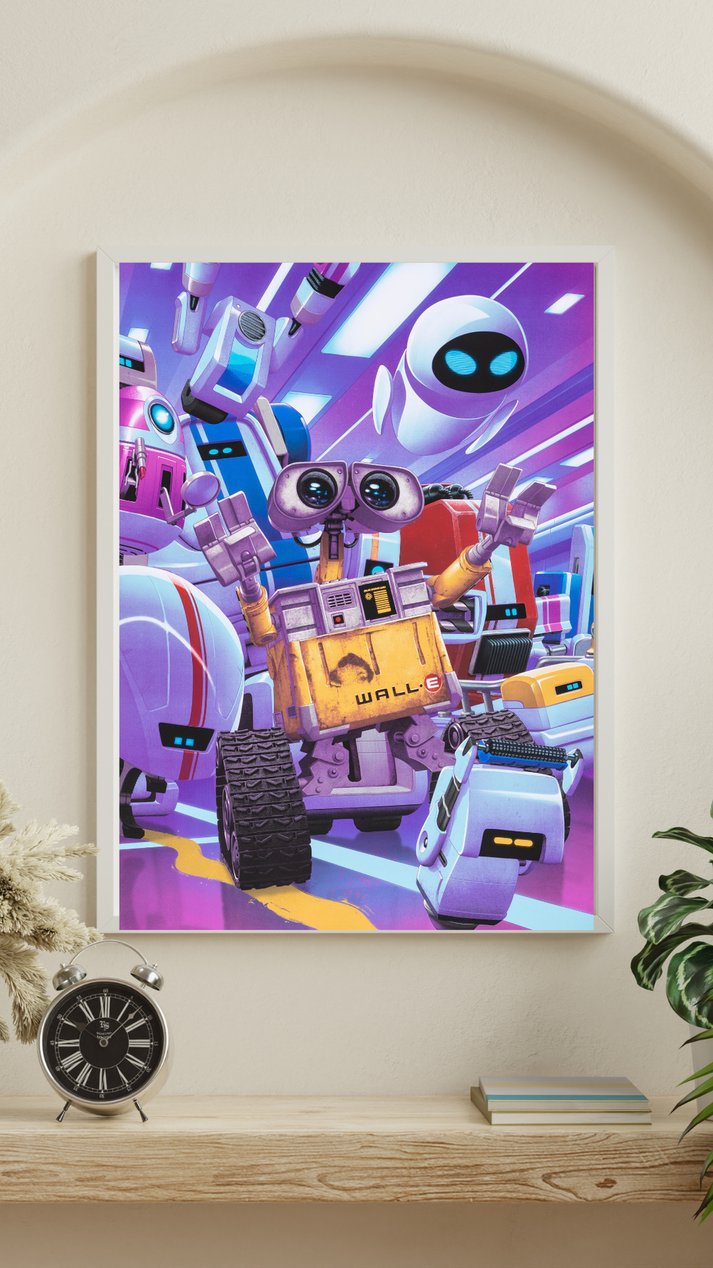 Affiche Wall·E (2008) Disney Pixar. Robot culte et univers futuriste touchant. Reproduction HQ – Poster Hub Studio.