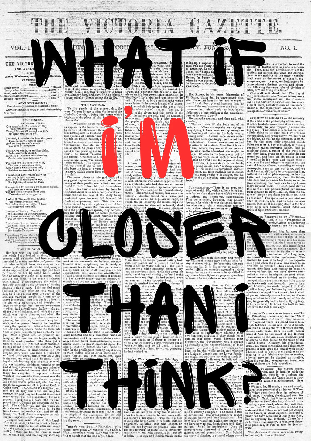 What If I'M Closer Than I Think Motivational Poster Hq – Affiche Vintage Cinéma Rétro | Poster HUB STUDIO
