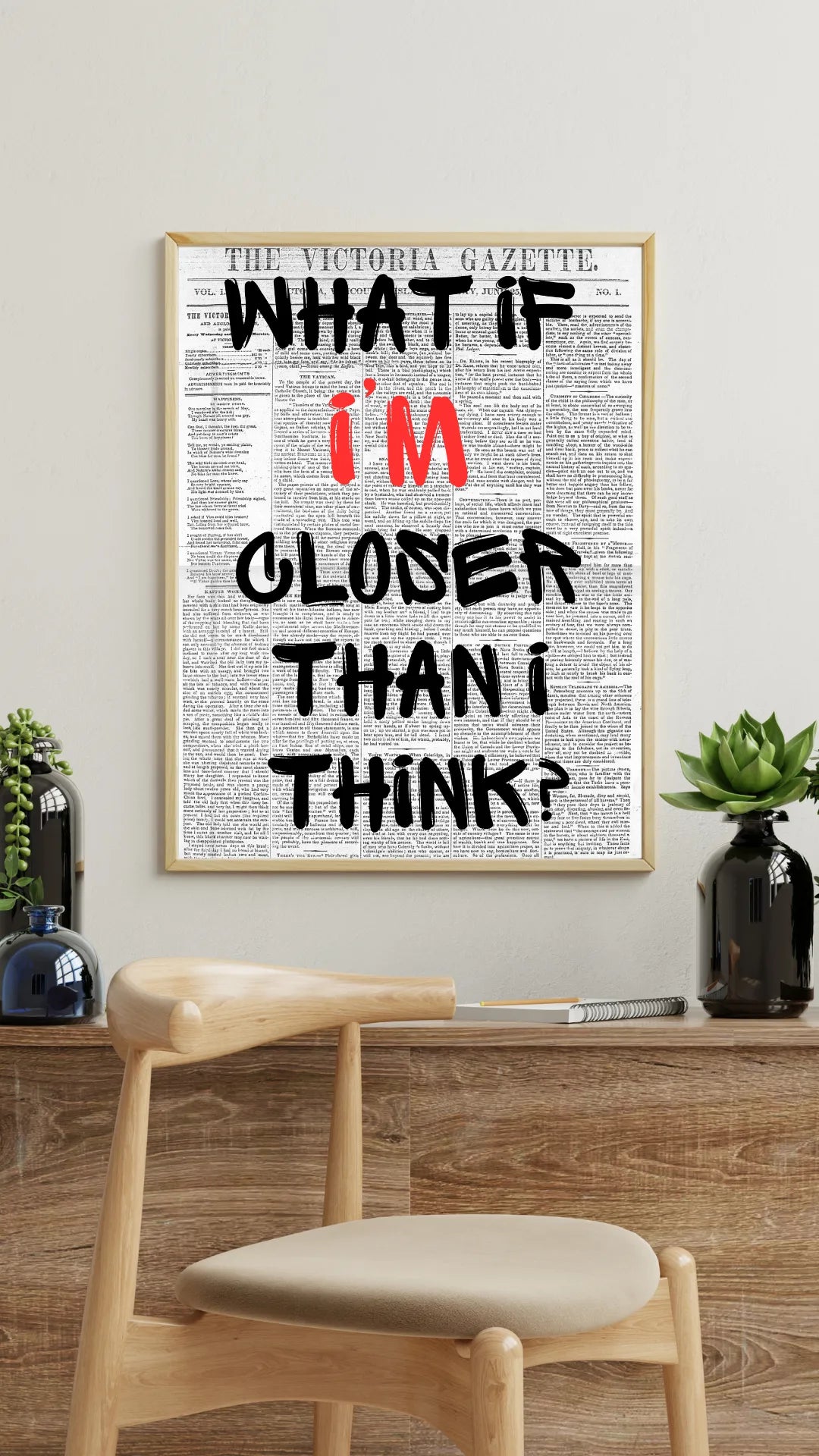 What If I'M Closer Than I Think Motivational Poster Hq – Affiche Vintage Cinéma Rétro | Poster HUB STUDIO