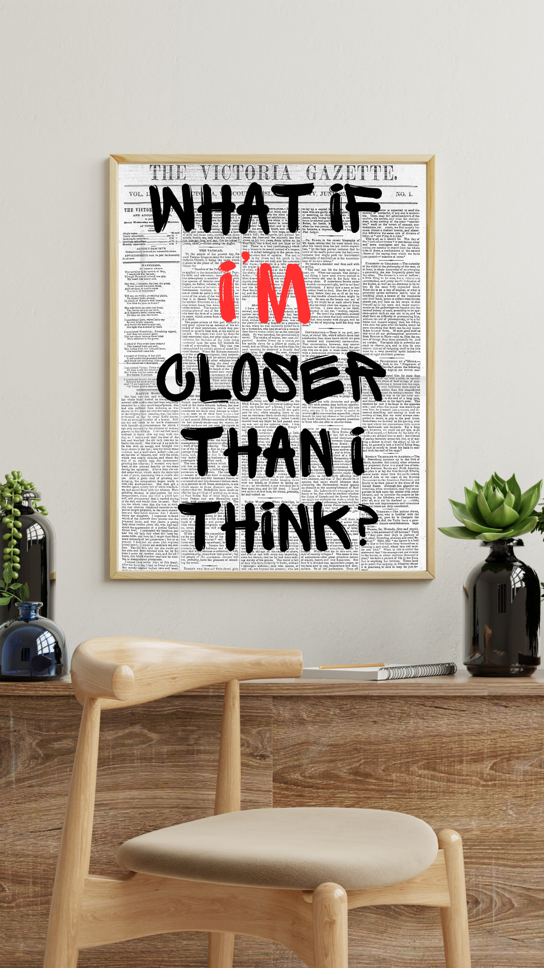 What If I'M Closer Than I Think Motivational Poster Hq – Vintage Retro Cinema Poster | Poster HUB STUDIO