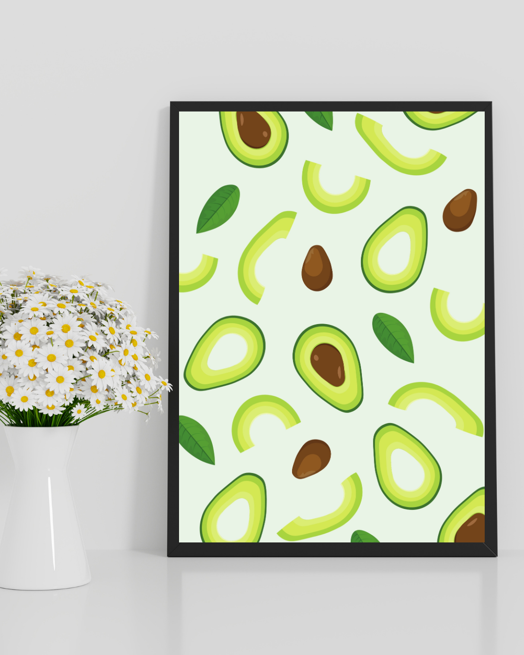 AFFICHE MOTIF AVOCAT ILLUSTRATION MODERNE POSTER HUB STUDIO RÉTRO, HQ