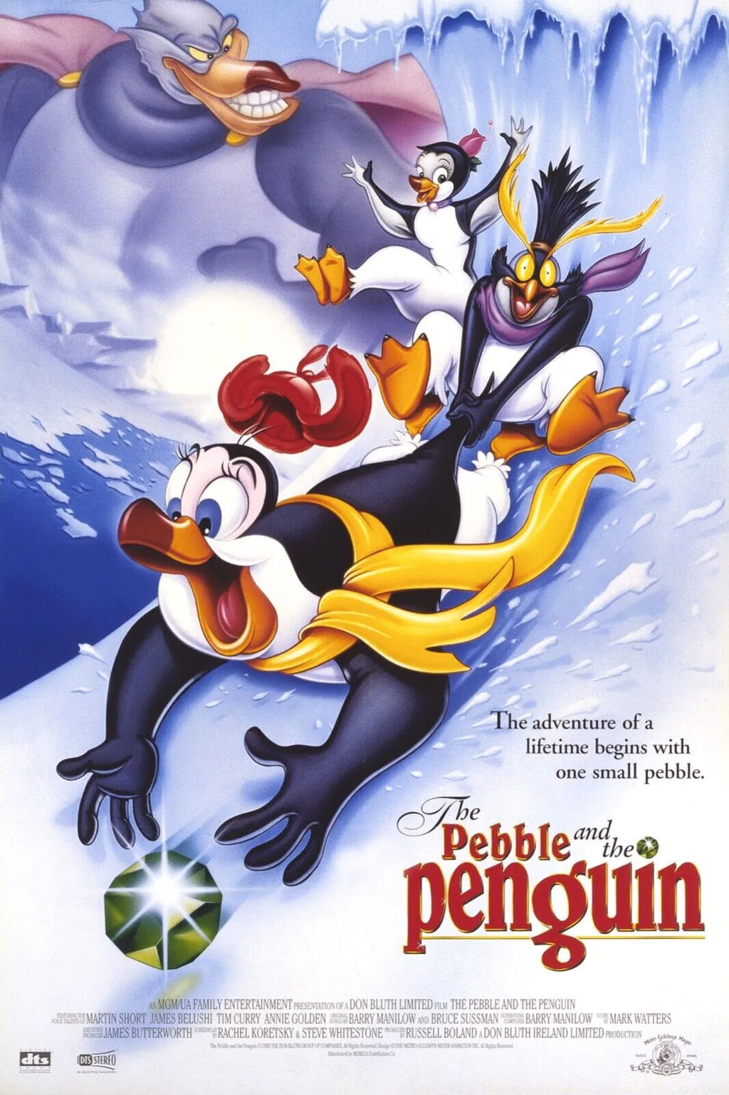YOUBI, LE PETIT PINGOIN, THE PEBBLE PENGOUIN, 1995, REPRO AFFICHE CINÉMA, HQ