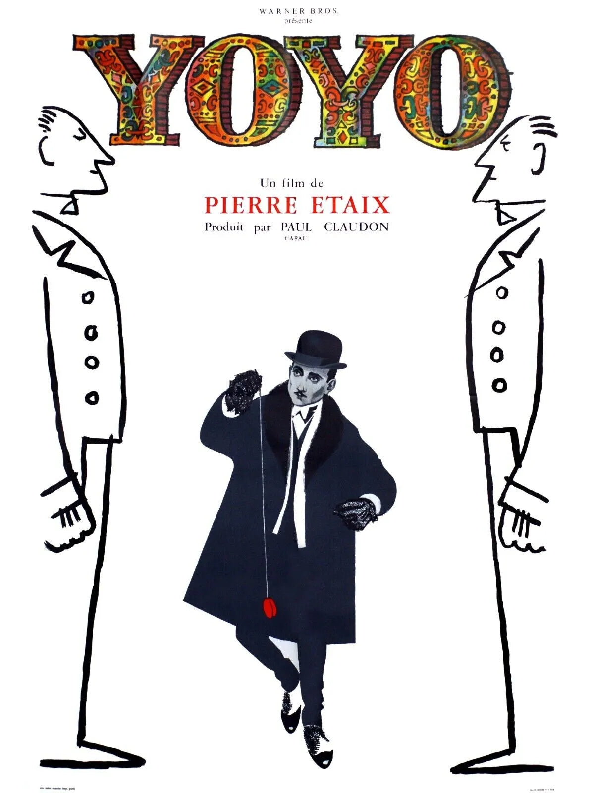 YOYO, PIERRE ETAIX, REPRO AFFICHE DE CINEMA HQ