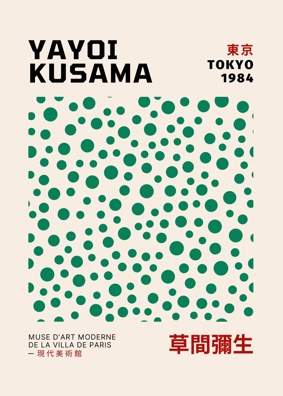 YAYOI KUSAMA TOKIO 1984 – ARTE CONTEMPORÁNEO CON PUNTOS VERDES