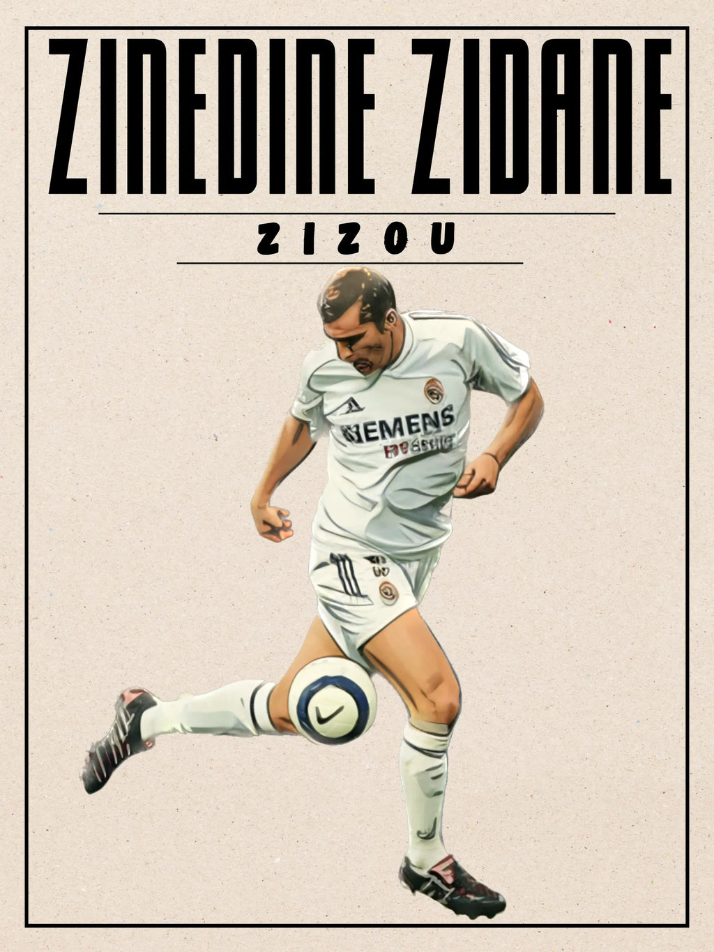 ZINEDINE ZIDANE SPORT POSTER HQ