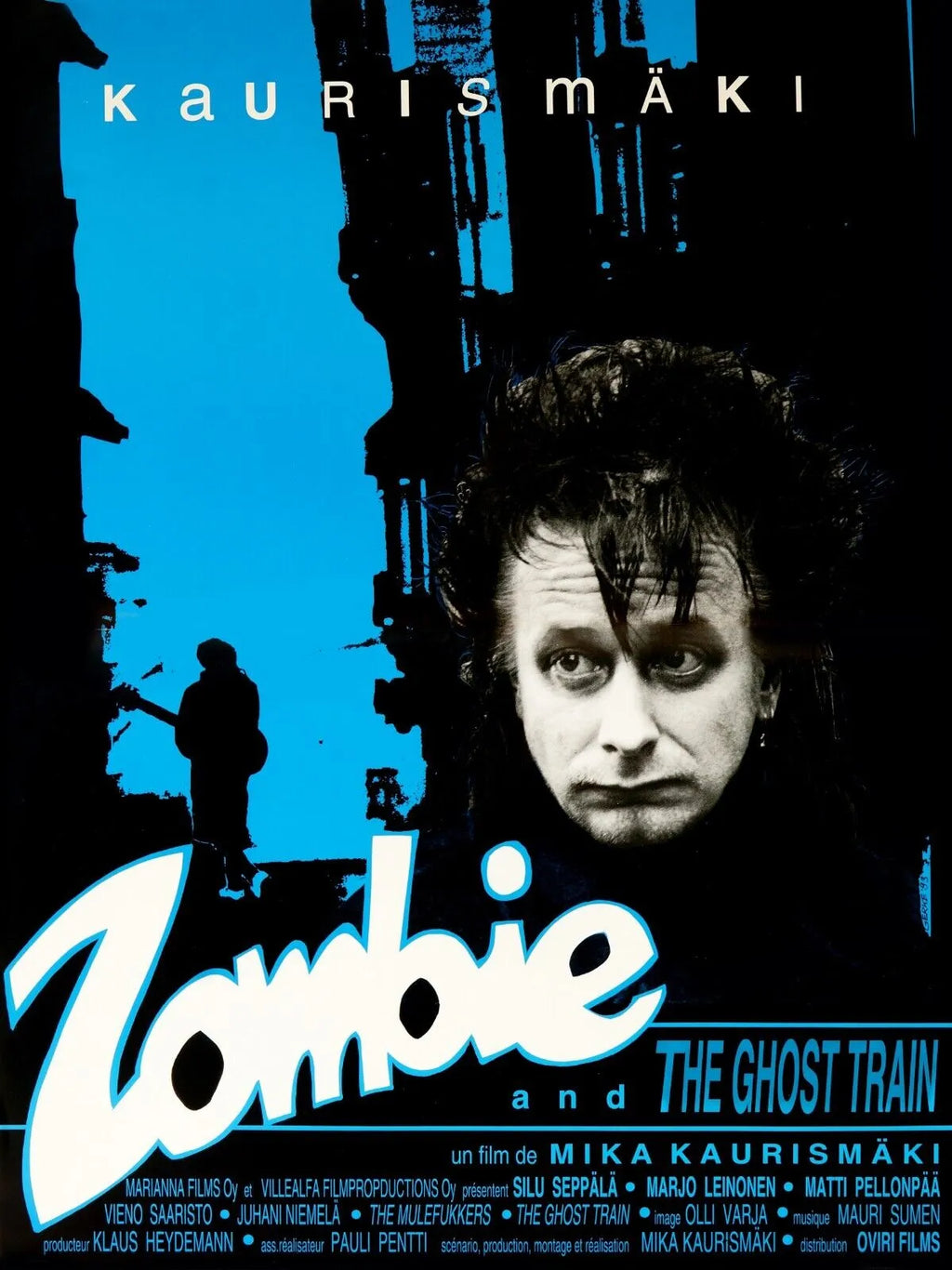 ZOMBIE AND THE GHOST TRAIN, AKI KAURISMÄKI, 1991, REPRO AFFICHE CINÉMA VINTAGE, HQ