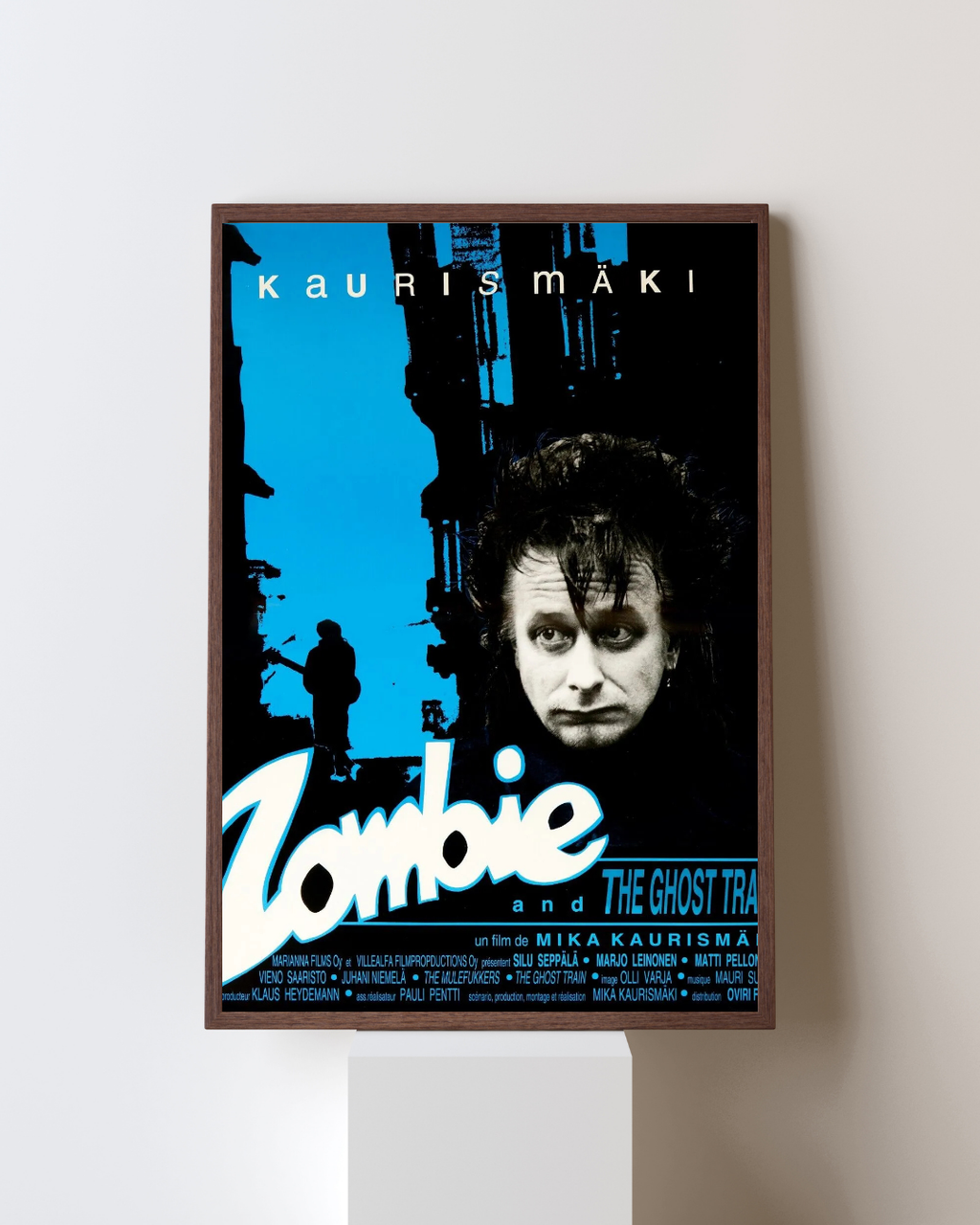 ZOMBIE AND THE GHOST TRAIN, AKI KAURISMÄKI, 1991, REPRO CARTEL CINE VINTAGE, ALTA CALIDAD