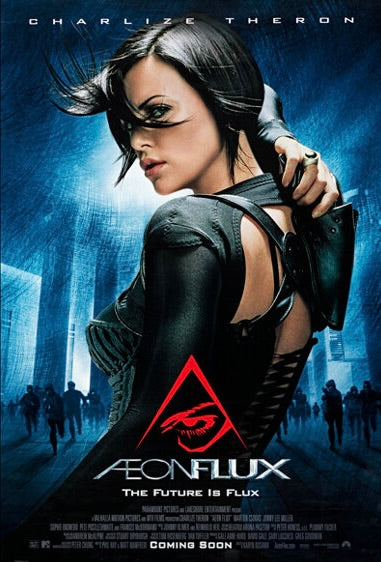 affiche film aeon flux 2005 charlize theron science fiction action poster futuriste