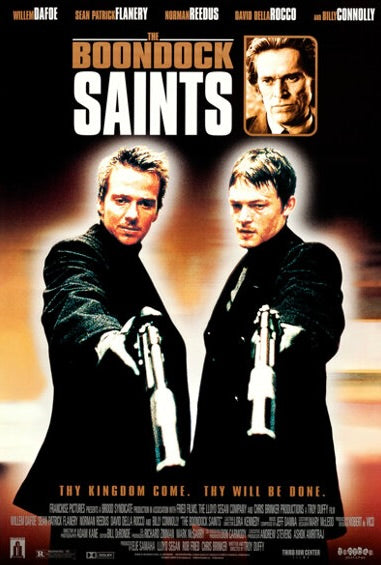 THE BOONDOCK SAINTS – FILM DE TROY DUFFY (1999) – NORMAN REEDUS – AFFICHE CINÉMA ACTION THRILLER – REPRODUCTION – POSTER HUB STUDIO – HQ