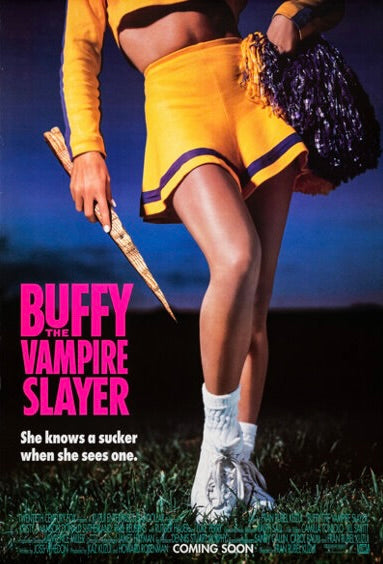affiche film buffy the vampire slayer 1992 cheerleader pieu comedie horreur